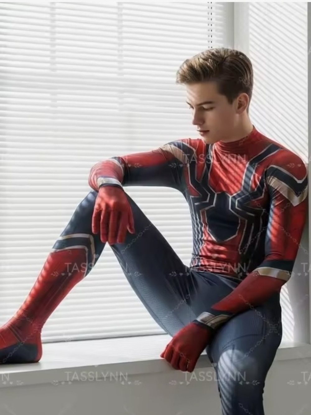 Marvel Integrated Spiper-Man Colors Red, Blue & Black Superhero Bodysuit Costume